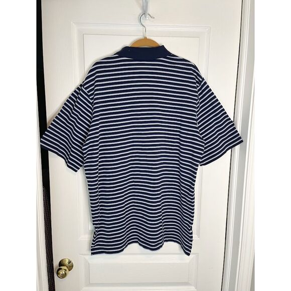Polo Ralph Lauren Golf 100% PIMA Cotton Stripe Button Collar Polo Shirt - Picture 2 of 8
